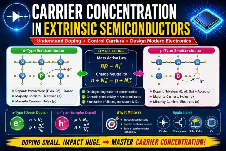 carrier concentration in extrinsic semiconductors
