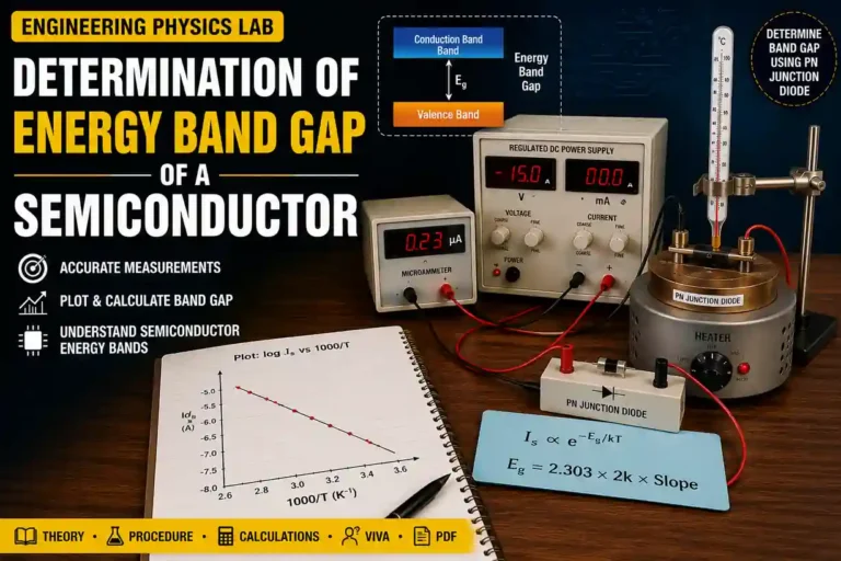 Determination of Energy Band Gap of Semiconductor Experimental Setup