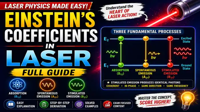 Einstein coefficients in laser
