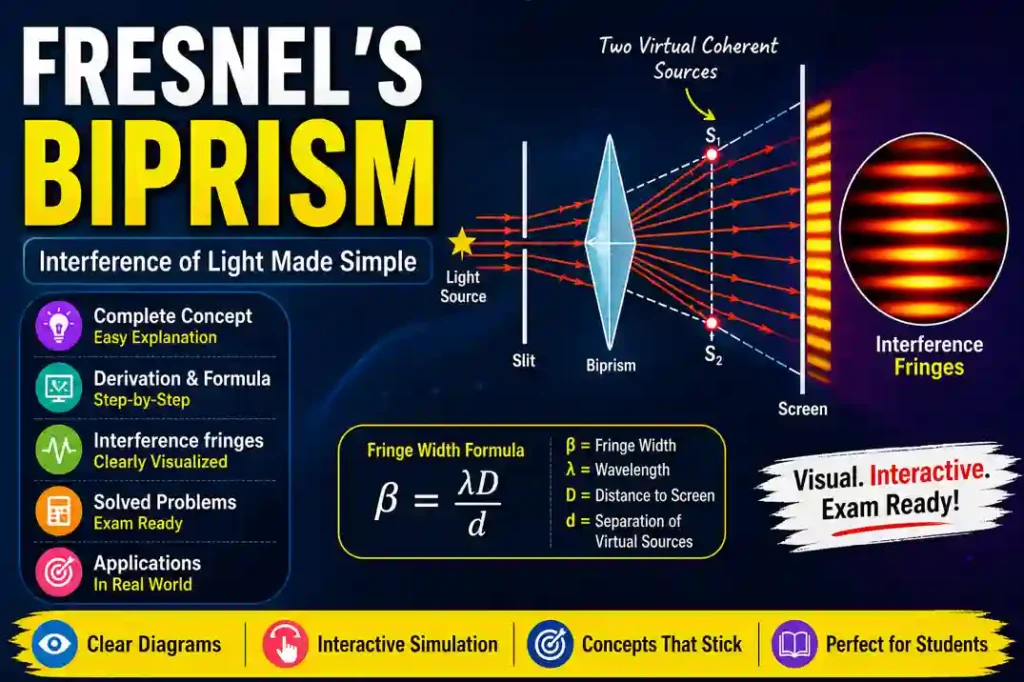 Fresnel's Biprism and its applications