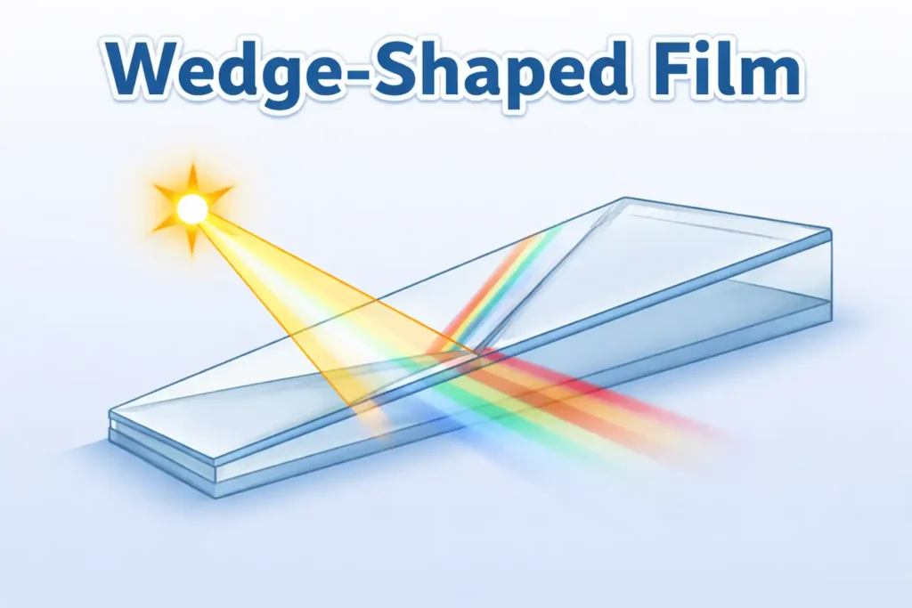 wedge shaped film