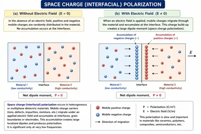 Space charge polarization