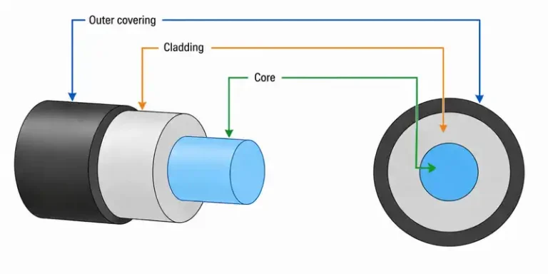 Structure of optical fibre