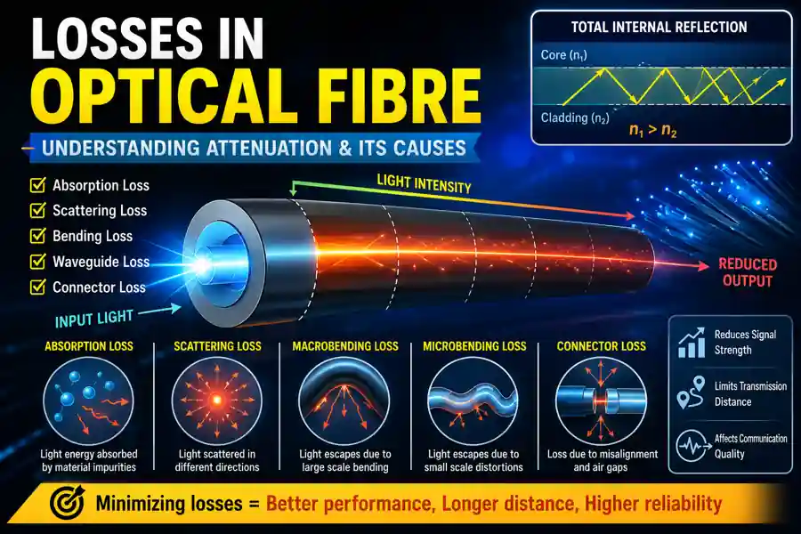 losses in optical fibre