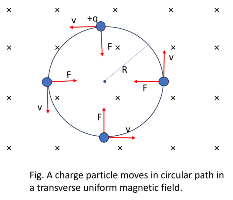 Magnetic field perpendicular to initial velocity