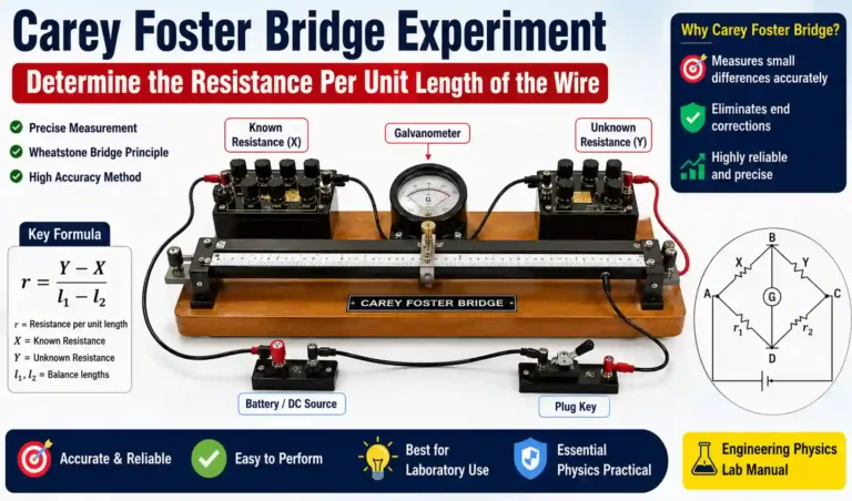 Carey foster bridge experiment